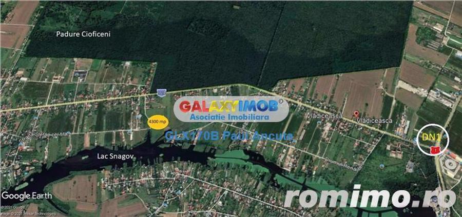 Teren 4300 Snagov Ciofliceni vedere lac si padure - 1