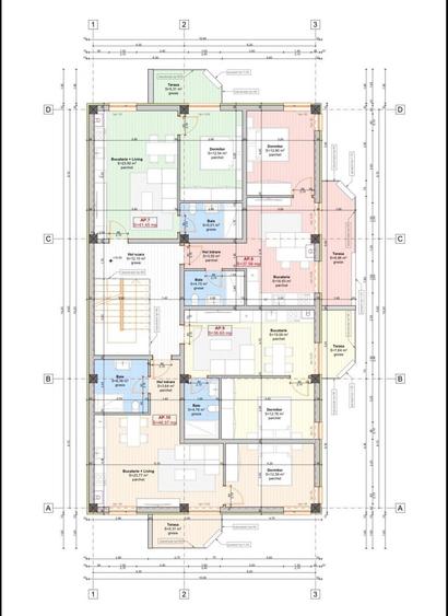 Apartament cu 2 camere semidecomandat în Moșnița Nouă