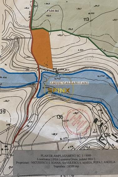Teren Caldarusani lac/padure 38500 mp, 350 ml deschidere DJ, ape termale - 6