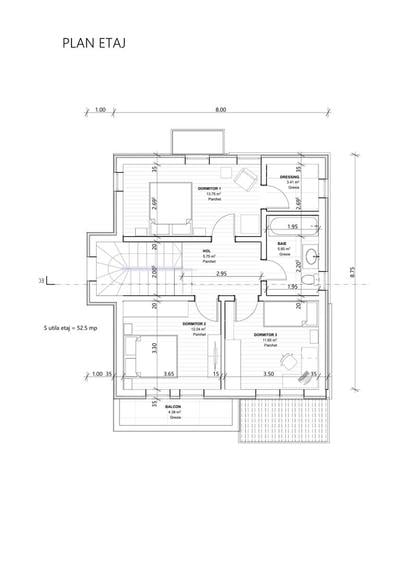 Casa 4 camere  120 mp,480 mp teren 0% comision - 16