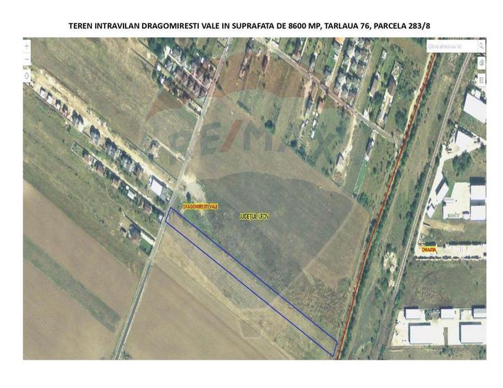 Vanzare teren intravilan 8,600mp Dragomiresti-Vale - langa A0 si A1 - 2