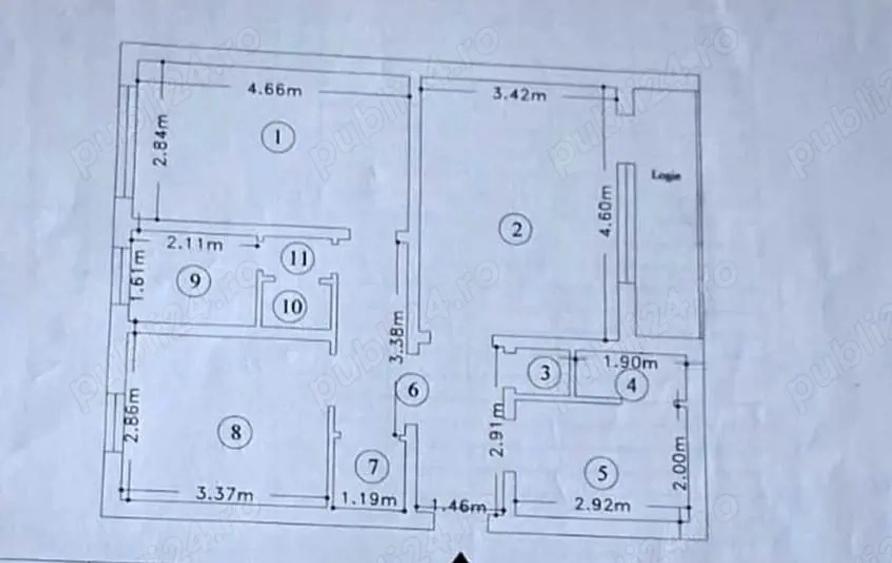 Urgent PODU ROS PALAS Ap 3 camere 70 mp - 1