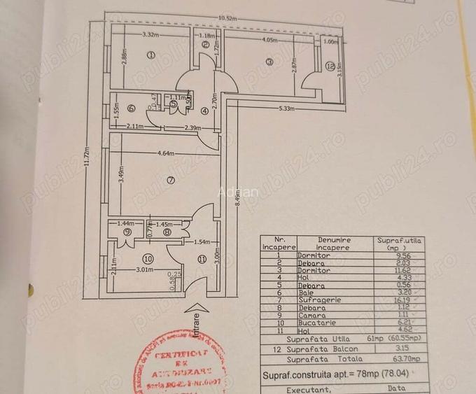 Apartament 3 Camere Slobozia - Bd. Unirii Apartament 3 Camere Slobozia - Bd. Unirii