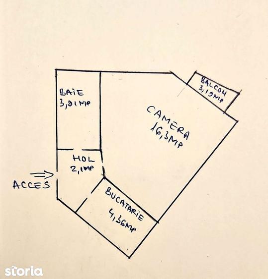 Faget-Garsoniera mobilata bloc apartamente cf I - 8