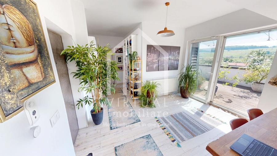 Penthouse cu 3 camere, 89mp utili si terasa 118mp, mobilat, Cisnadie - 10