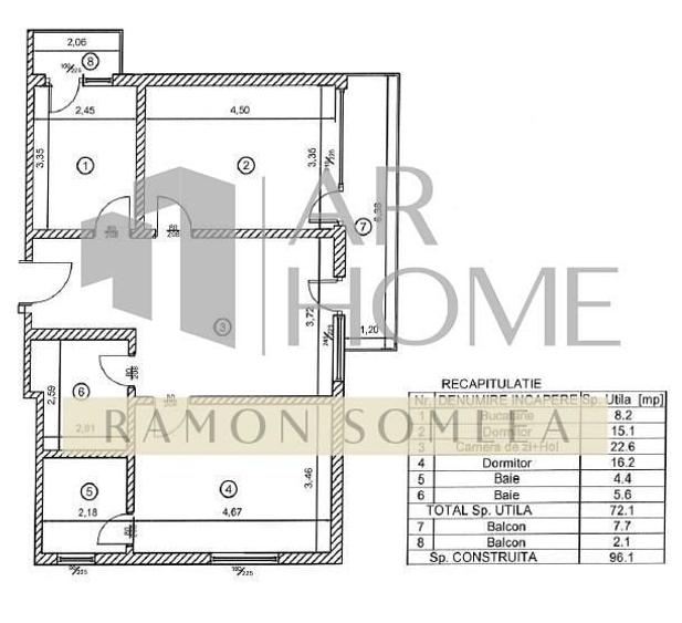 Apartament cu 3 camere în Blejoi