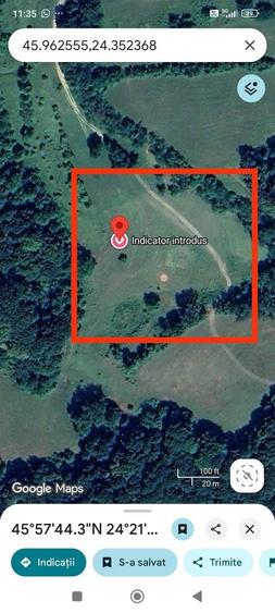 18000 mp teren extravilan in judetul Sibiu 4 euro mp - 2