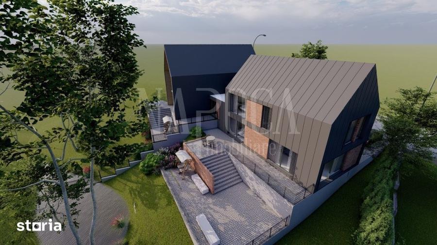 Casă cu 5 camere cu Teren 500 Mp în Baciu