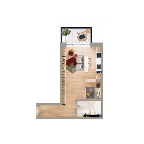 SOLID RESIDENCE BABA NOVAC -GARSONIERA,SMART HOME,INCALZIRE PARDOSEALA - 9