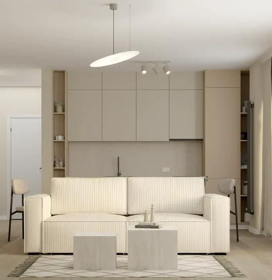 Apartament cu 2 camere semidecomandat, mobilat în Voluntari