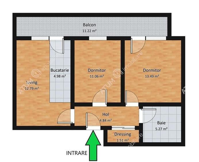 Apartament cu 3 camere si balcon in zona Selimbar din Sibiu - 7