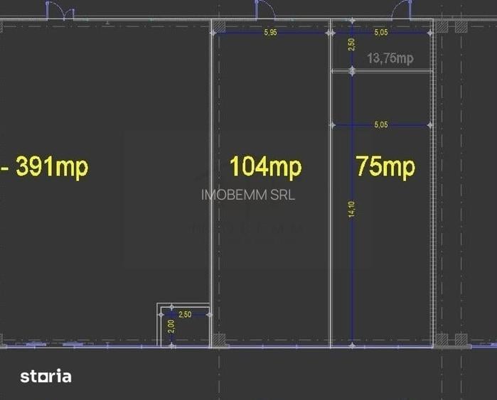 Spa?iu comercial de inchiriat 104 mp, intr-un centru comercial nou -
