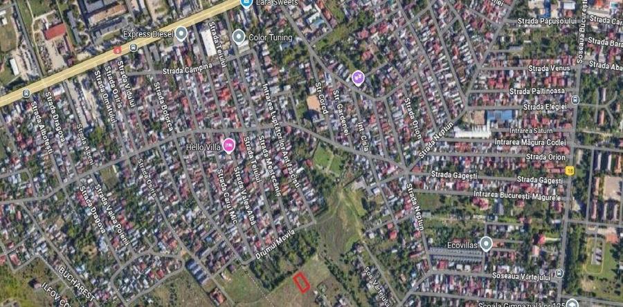 Teren Intravilan 846m2 - P+3-5 - Str. Drumul Movila, Sector - 4