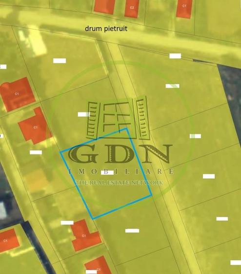 Teren intravilan construibil, suprafață 1000 mp, Leș - 2