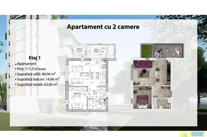 Statiunea Mamaia, apartamente 2 camere bloc NOU, vedere la mare si lac - 9