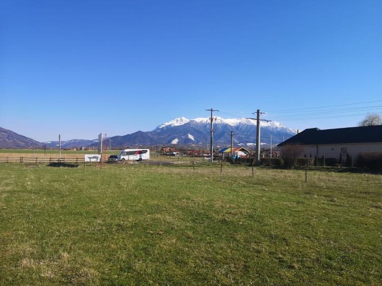 Teren plat P +4 Bran, panoramic munti, DN73, toate utilitatile - 3