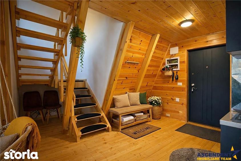 Eleganta,echipata casa A Frame,1.200 mp teren,deschidere Piatra Craiul - 1