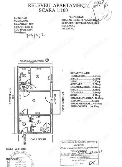 Apartamen 2 camere Str. CARPA?I Apartamen 2 camere Str. CARPA?I