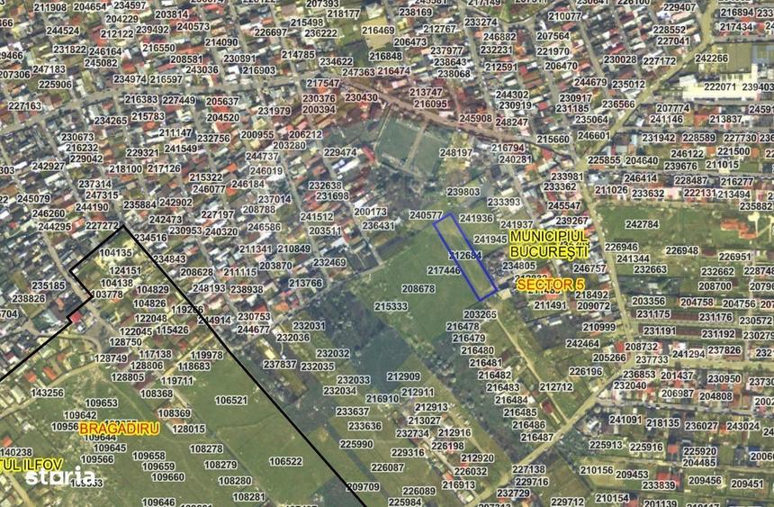 Teren 2.819 mp in Sectorul 5, sub 100 EUR/mp, dezvoltare reziden?iala - 2