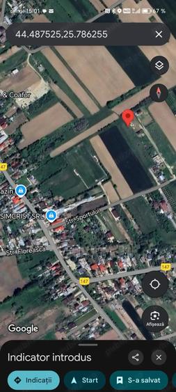 Teren de 1000 mp, în Ulmi