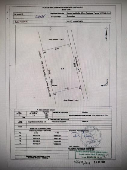 Teren agricol extravilan de 1000 mp, în Viile Noi