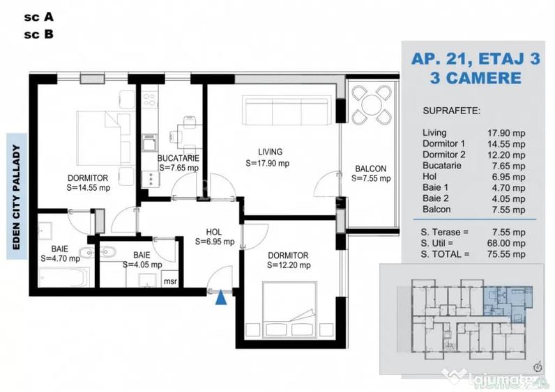 3 Camere Bloc Boutique | Incalzire in Pardoseala | Palla - 2