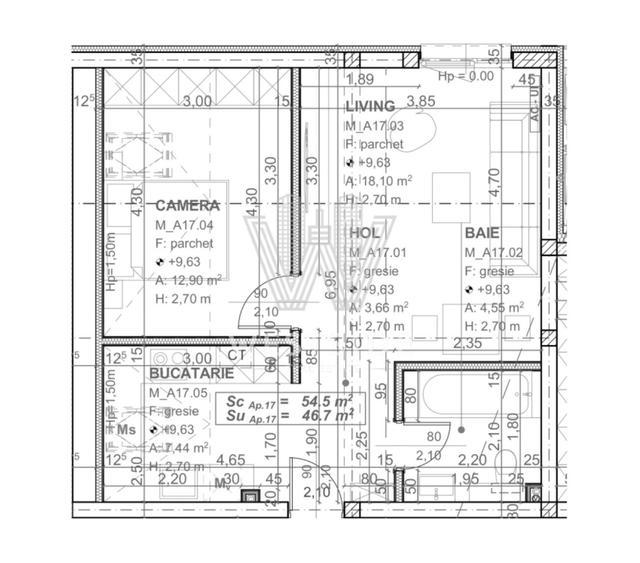 Apartament cu 2 camere decomandat în Freidorf