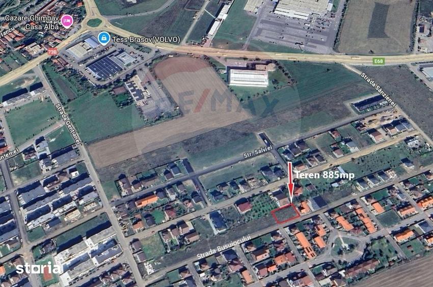 Teren de 885 mp, în Sud