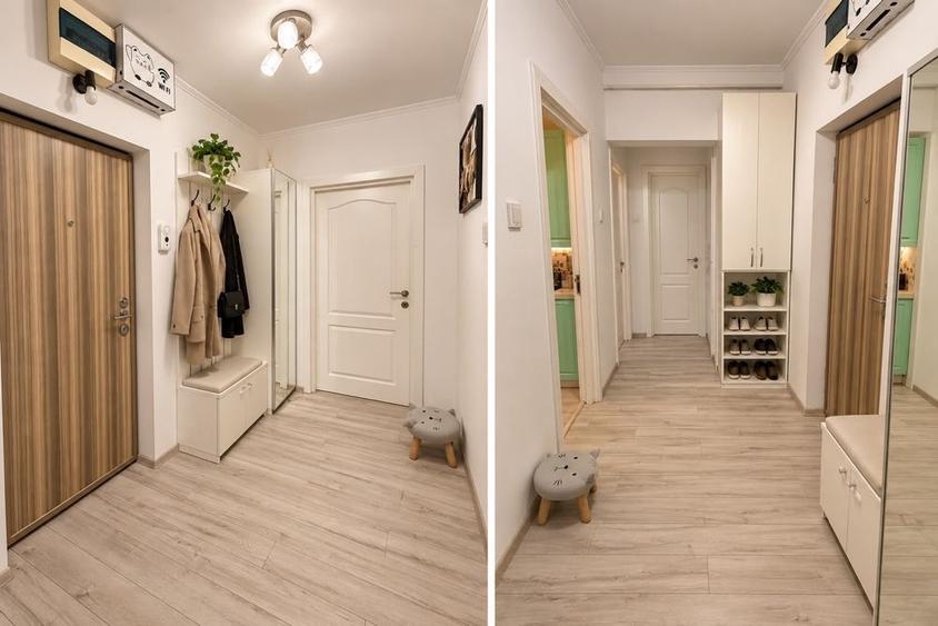 Apartament cu 2 camere decomandat, mobilat în Carrefour