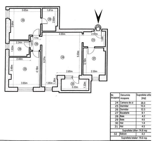 vanzare apartament 3 camere | Calea Calarasilor - Piata Muncii | bloc 2021 | eta - 15