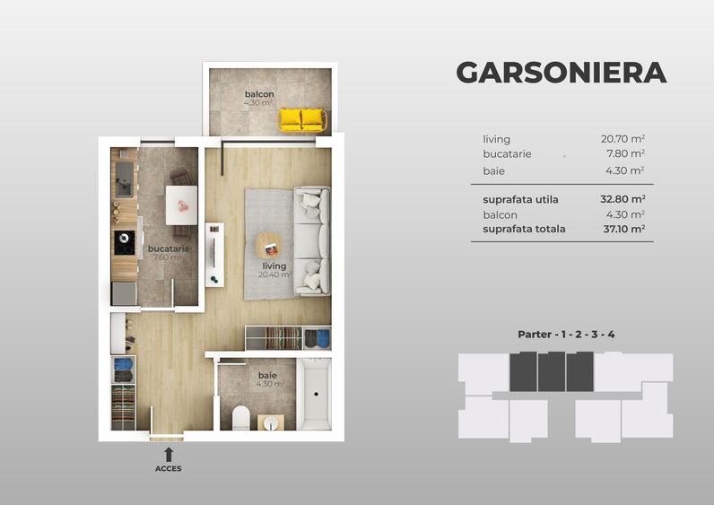 Berceni-Aparatorii Patriei-Garsoniera(tva inclus 21%) - 5