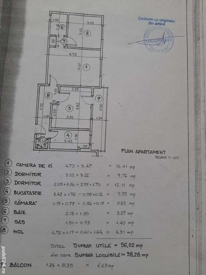 Vand apartament 3 camere, zona centrala, Piatra Neamt - 1