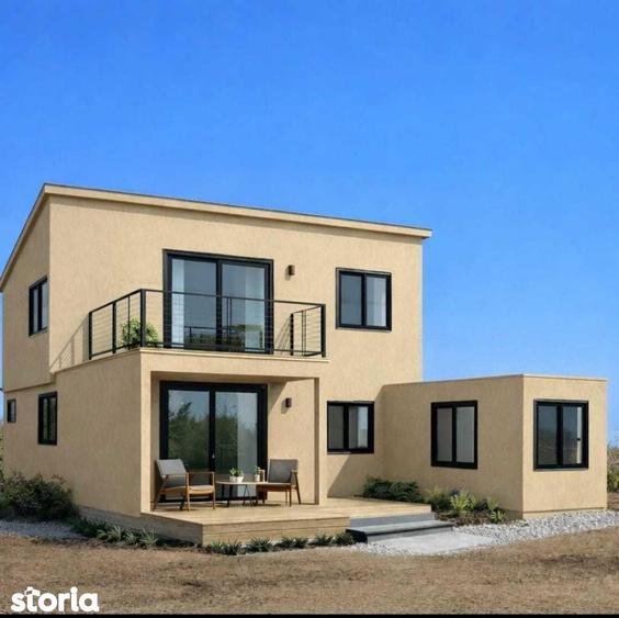 Casa moderna P+1 din containere teren 575 mp la 14km de Arad - 3