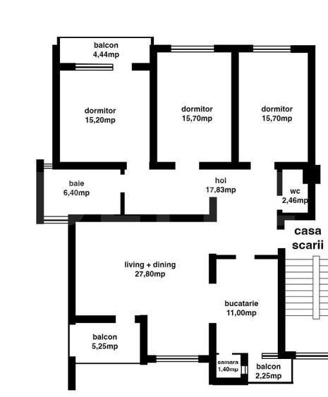 Apartament elegant 4 camere, 125 mp utili | vilă exclusivistă | Andrei Mureșanu - 10