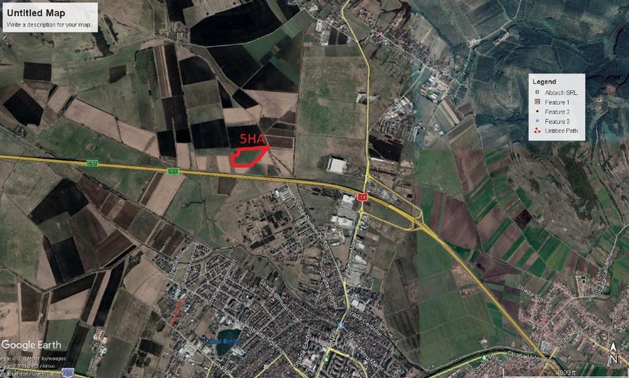 Vand 5 HA,teren agricol langa autostrada, zona Veterani-Hornbach! - 1