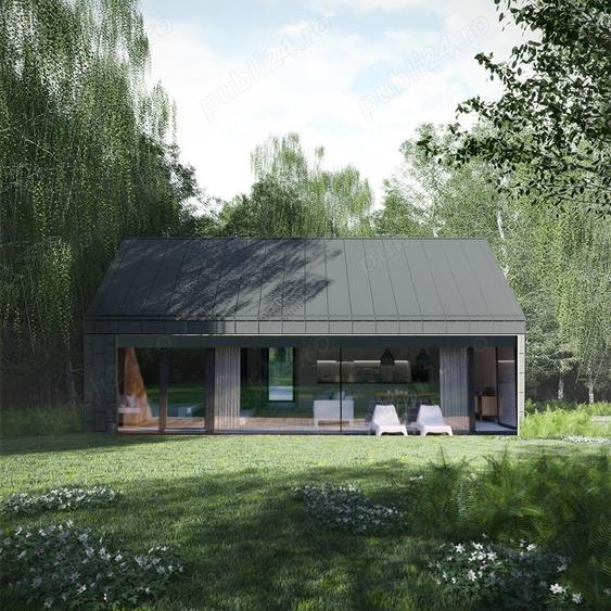 Vand casa tip Barn, cu doua dormitoare si doua bai. - 2