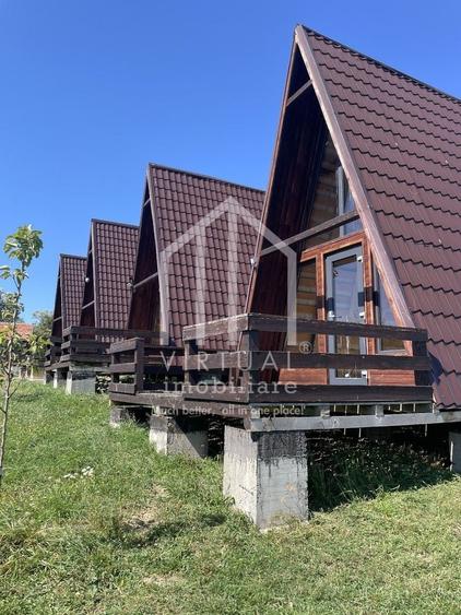 De vanzare 4 cabanute de tip A-frame in Sibiu, teren 829 mp sat Tocile - 8