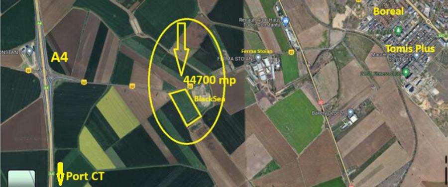 Teren intravilan 44700 mp - Ideal parc logistic, showroom sau depozit, Constanța - 3