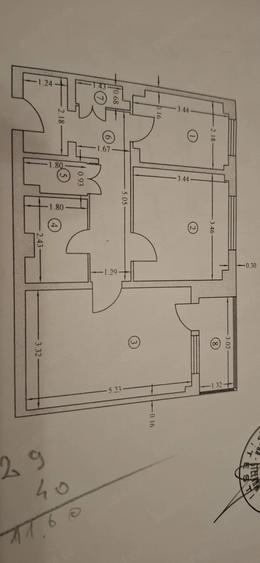 Apartament cu 2 camere decomandat în Prundu
