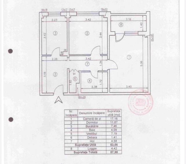 Apartament cu 2 camere decomandat, mobilat în Panduri