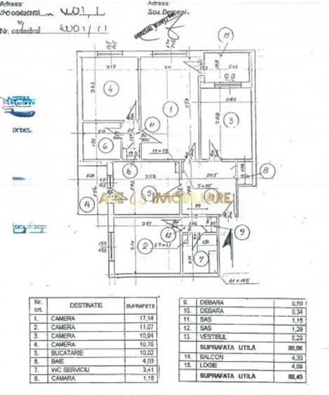 Apartament cu 4 camere decomandat, mobilat în Berceni