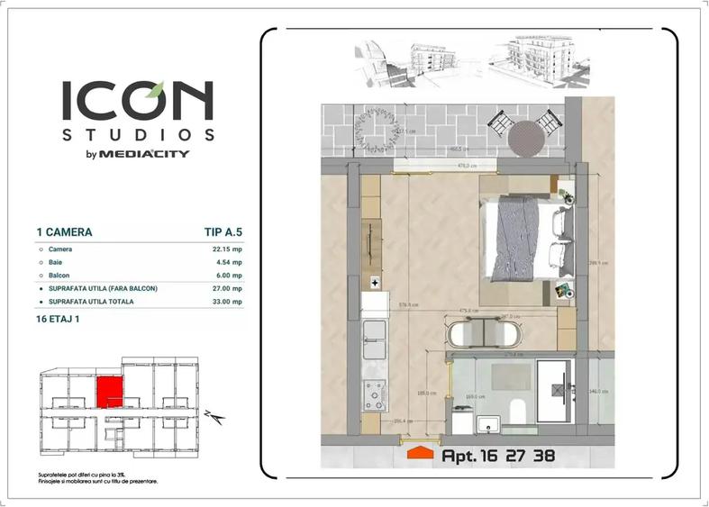 Garsonieră - zona Moșilor - 6