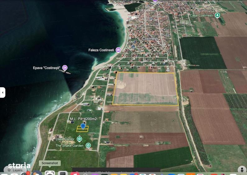 de vanzare 2 loturi teren intravilan de 2100 mp fiecare in Costinesti - 6