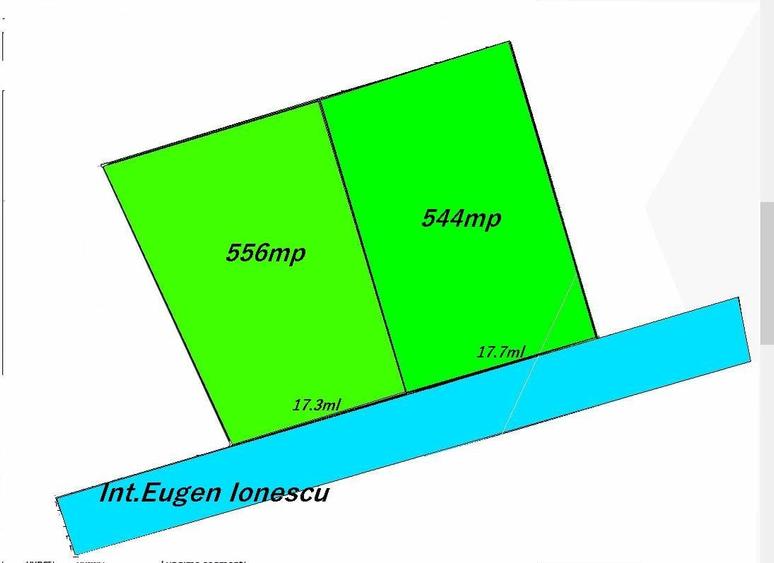 Teren intrav. 1213mp ,(556m+544m utili)+drum,asfalt,36ml desch.zona Ana Aslan - 2