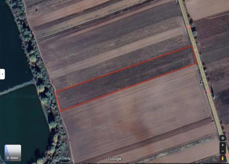 Teren Nucet 8018m Deschidere 21m la DN71 Targoviste - 2