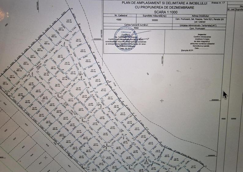 Spre vanzare teren intravilan cu utilita?i JUD Calarasi, - 2