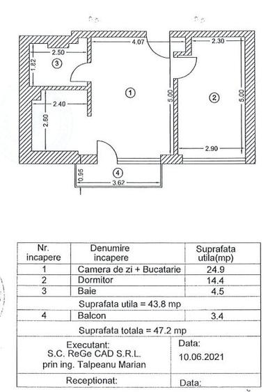 Apartament  2 camere | Sisesti | Parcare | NOU | - 5