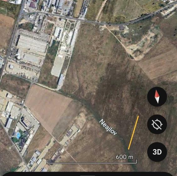 Teren de 3600 mp, în Exterior Vest