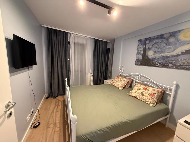 Herăstrău, 2 camere lux, terasa, etaj 1, bloc 2021, prima închiriere, cochet - 8