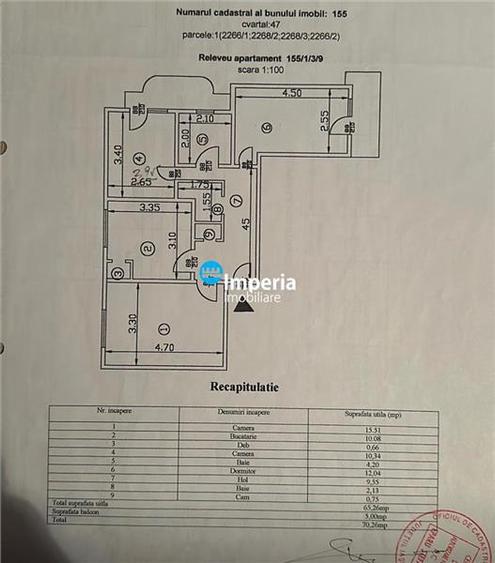 Apartament 3 camere de vanzare Moara de foc - 8